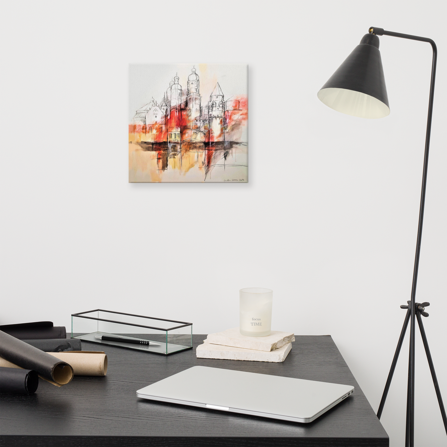 Sights of Tyrol on canvas