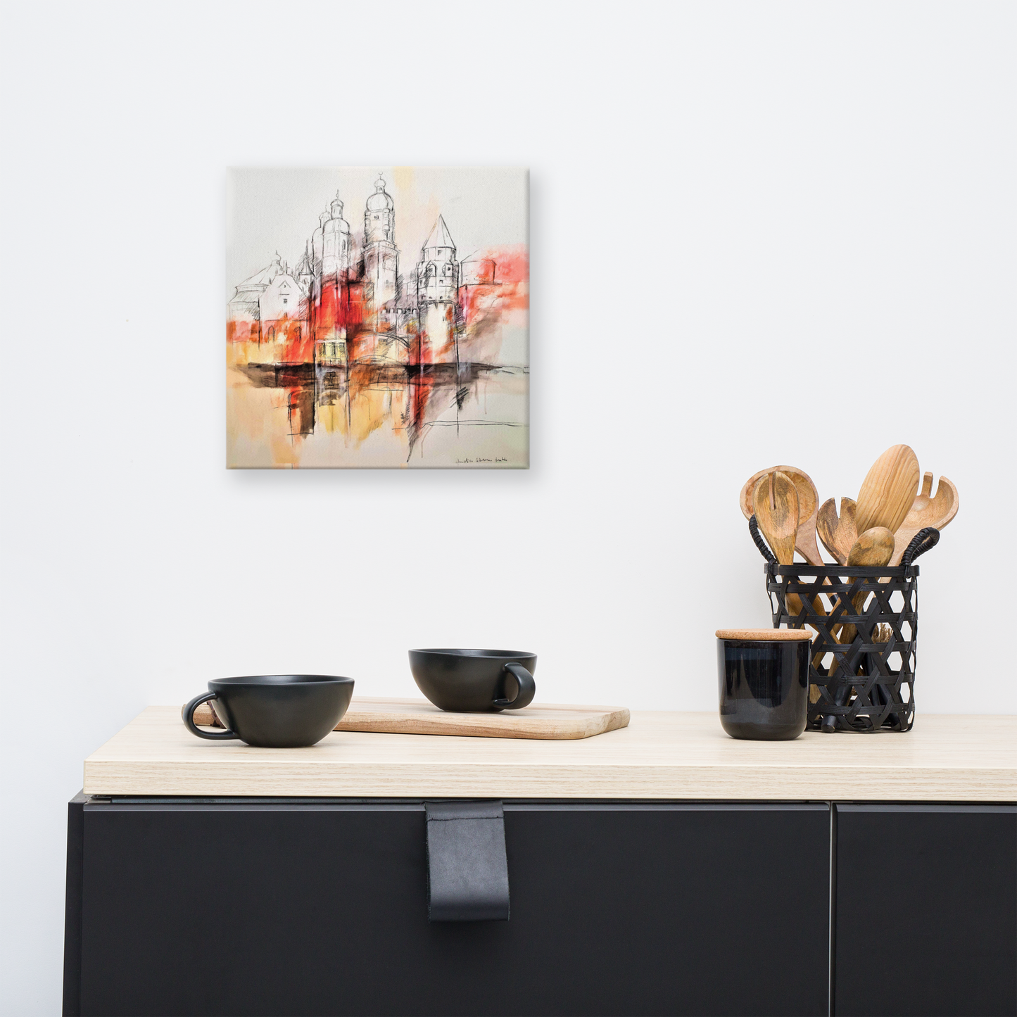 Sights of Tyrol on canvas