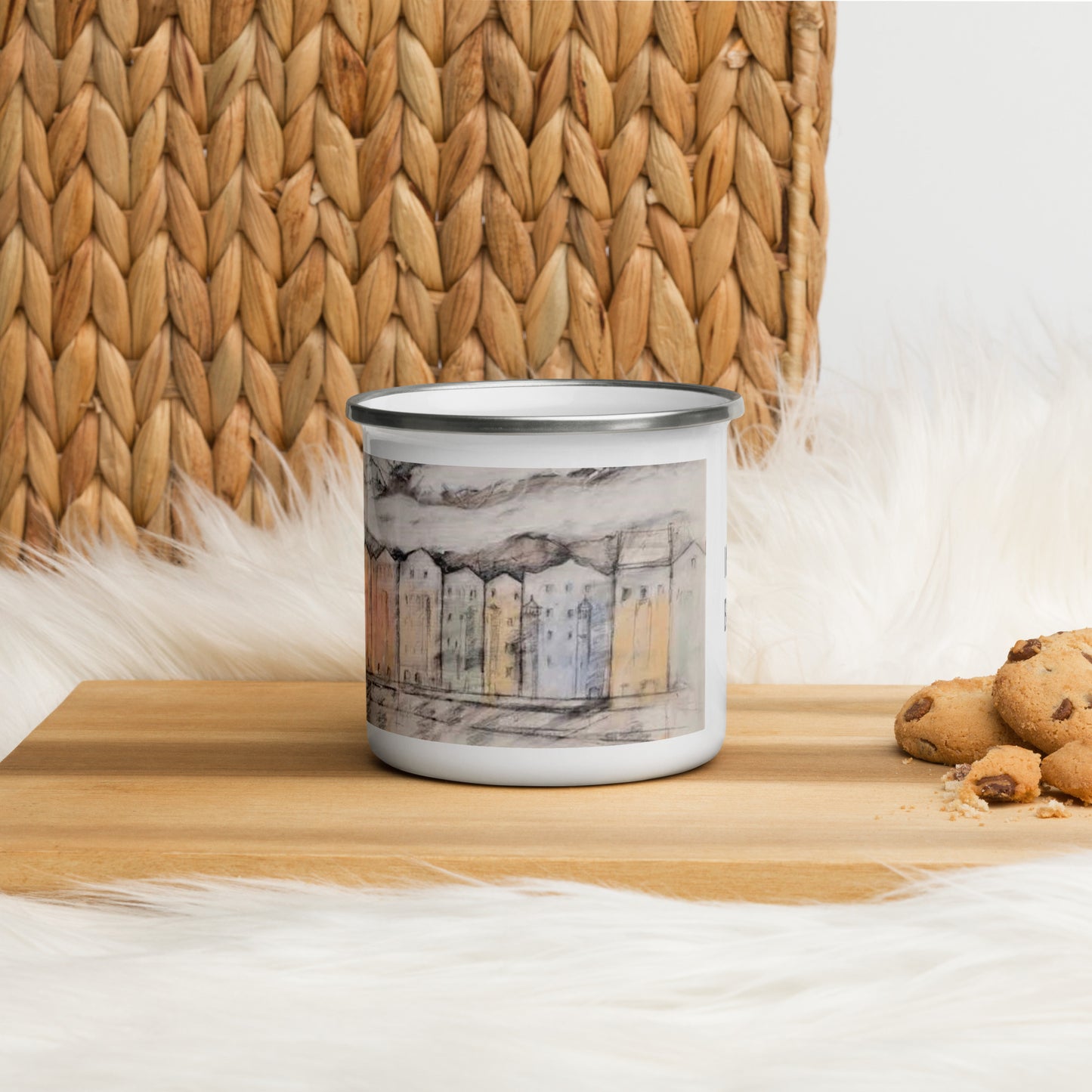 Mug Enamel Innsbruck "Colorful Houses"