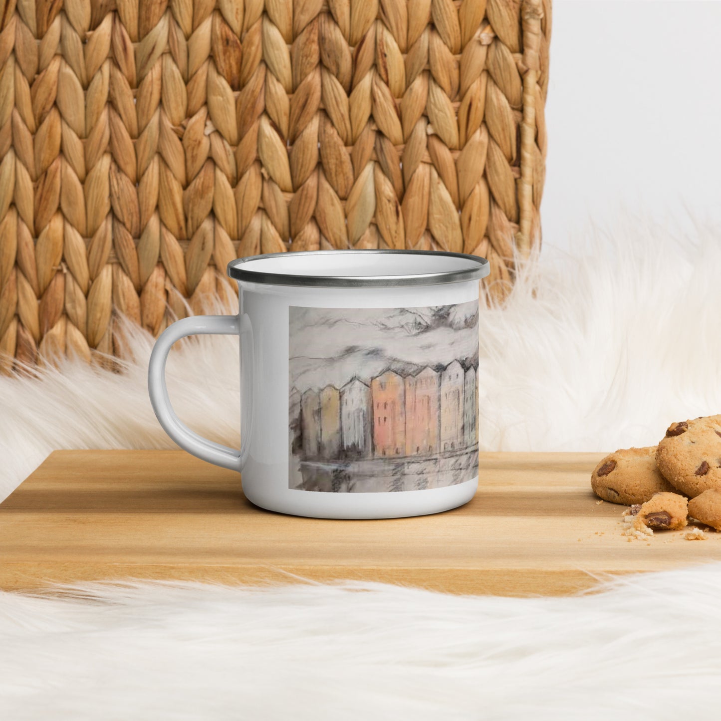 Mug Enamel Innsbruck "Colorful Houses"