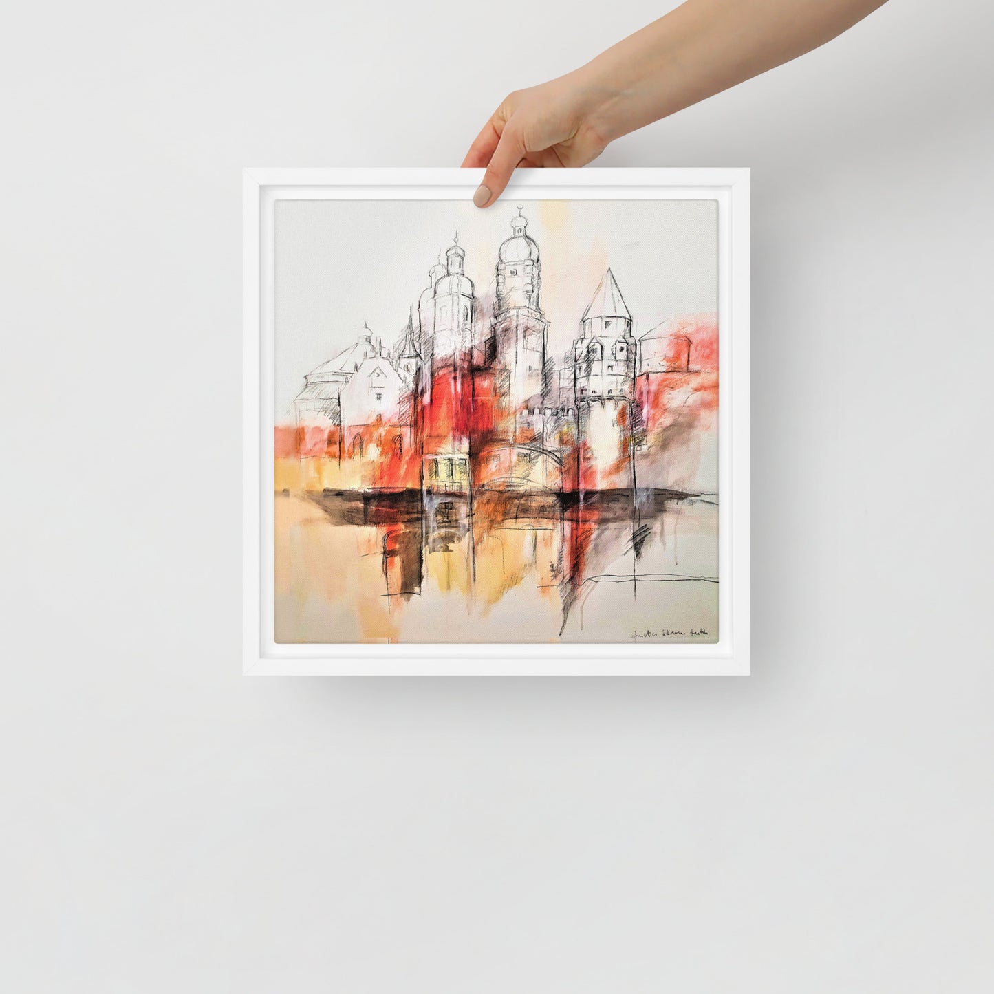 Sights of Tyrol on canvas