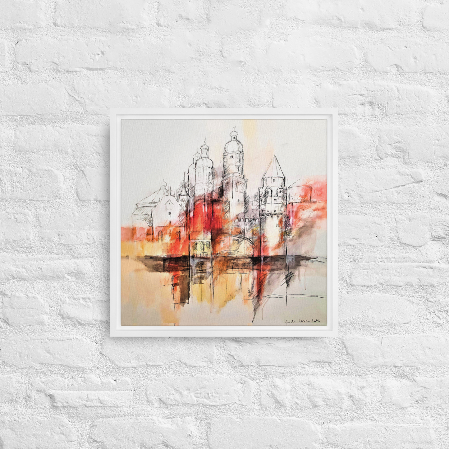 Sights of Tyrol on canvas