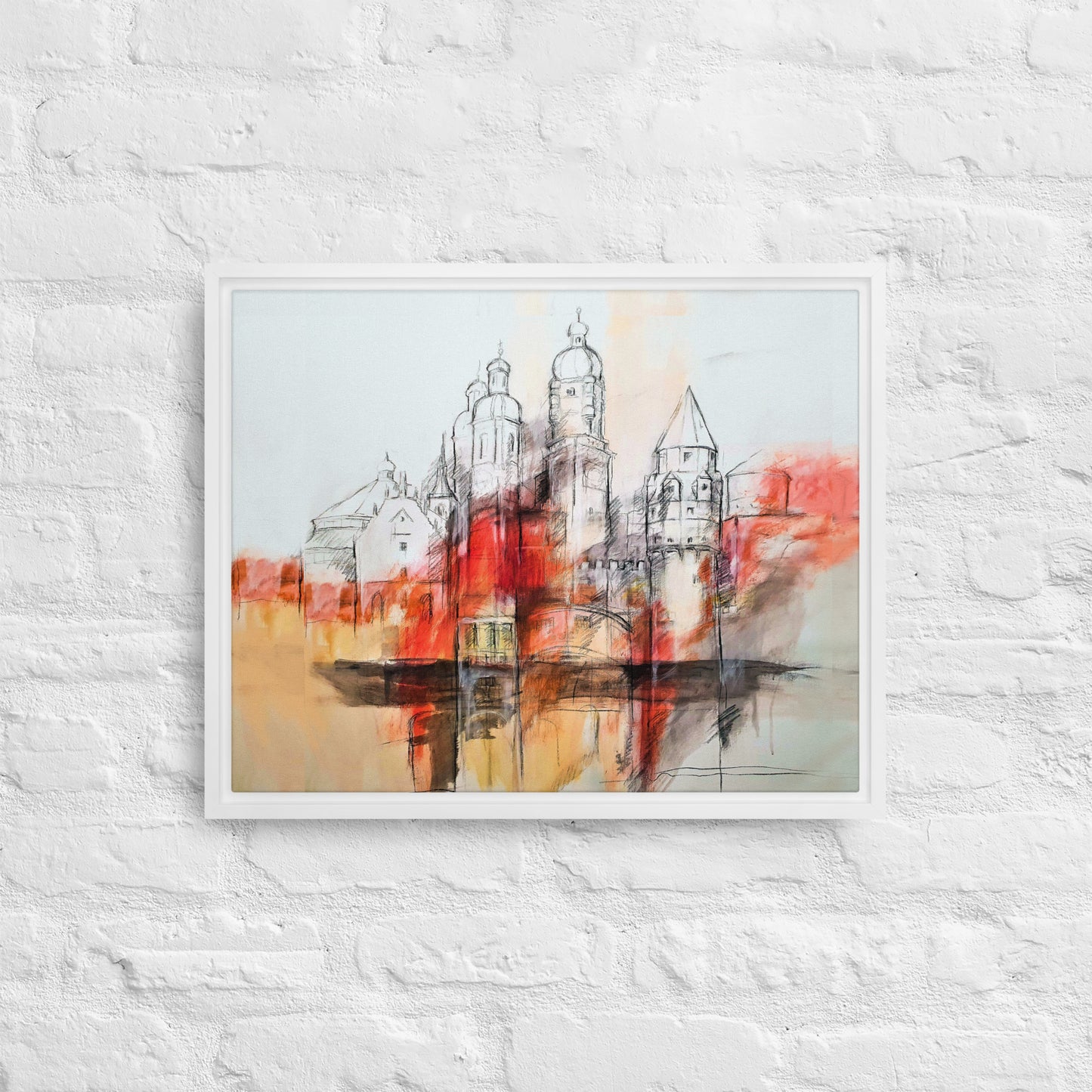 Sights of Tyrol on canvas