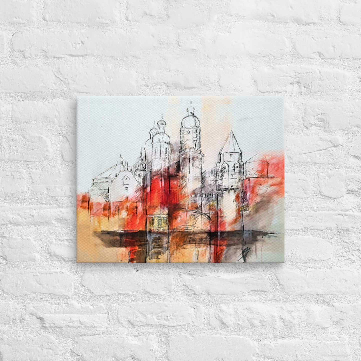 Sights of Tyrol on canvas